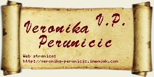 Veronika Peruničić vizit kartica